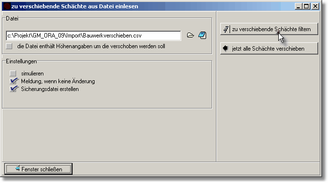 Koodinaten und Höhen aus einer Datei einlesen