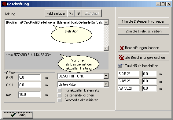 BeschriftungsdefinitionHaltung