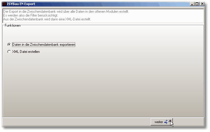 ExportXMLInZwischenDB