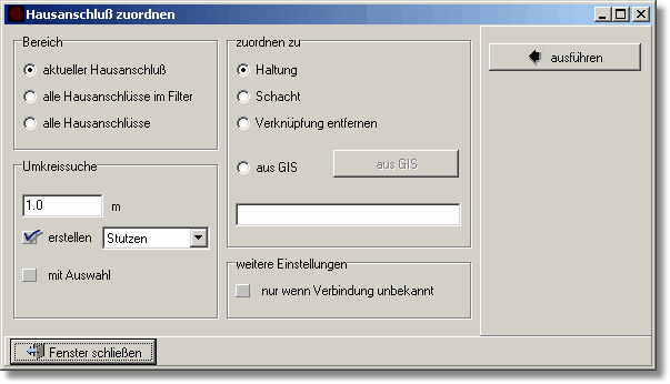 HausanschlussZuordnen