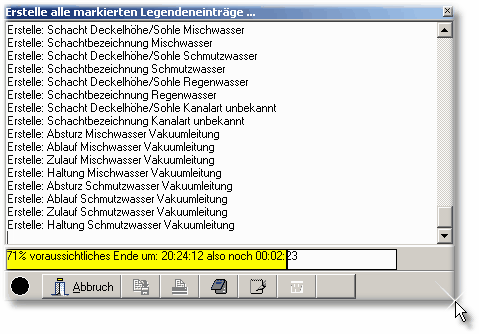 Alle angehakten Legendeneinträge werden nun erstellt oder aktualisiert