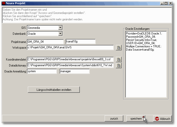 NeuesProjektSpeichern