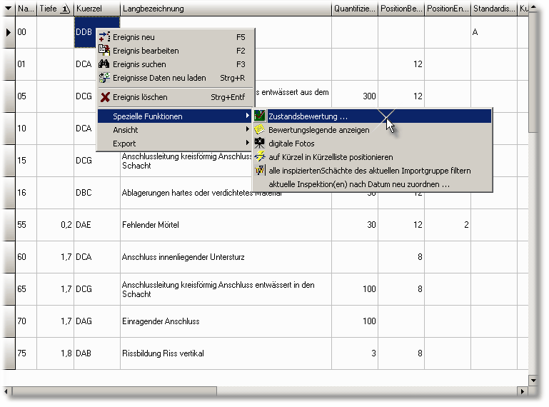 manuelles Starten der Zustandsbewertung