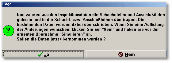 SchachtZustandZuAblaufhoehenUebernehmenAbfrage