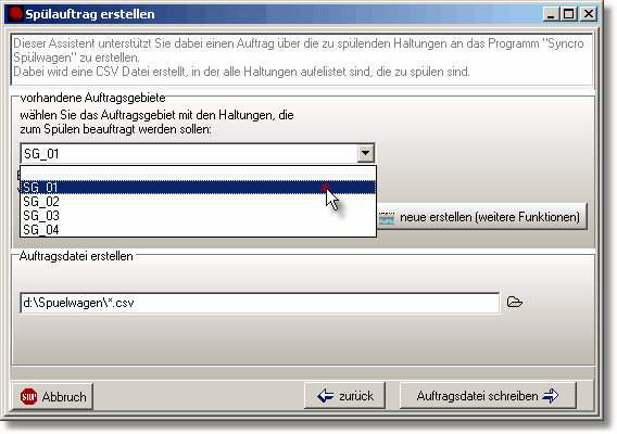 SpuelgebietAuswaehlen