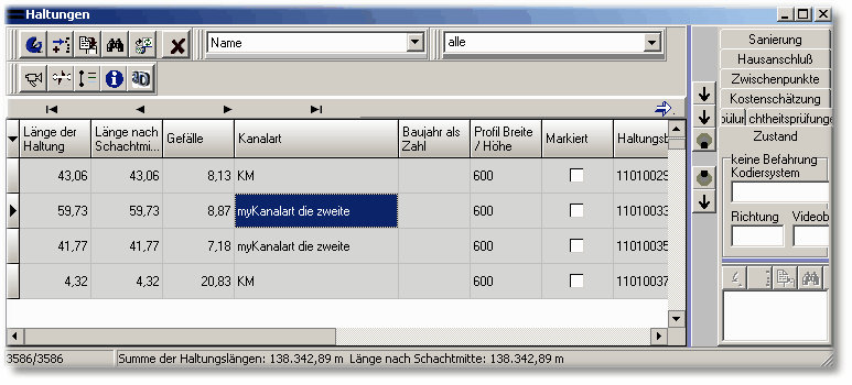 Beide Haltungen verweisen auf den gleichen Katalogeintrag "myKanalart"