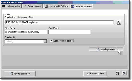 VideodateiCSVEingabe