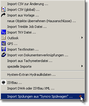 ImportSpuelwagenMenue